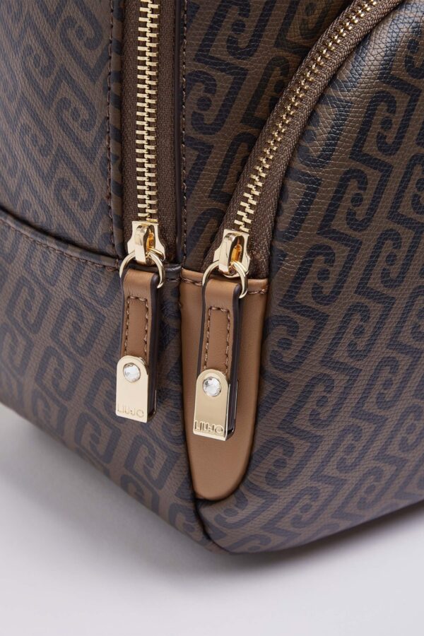 Mochila Manhattan M Monograma Liu Jo Camel AF6209-E1137-81140 - imagem 5
