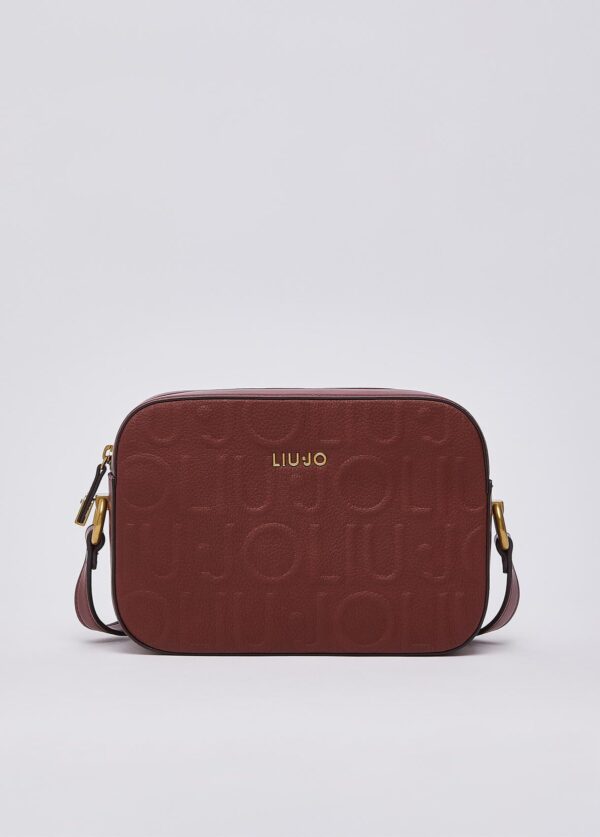Mala Tiracolo Manhattan M Monograma em Relevo Liu Jo Bordeaux AF6211-E1139-91724 - imagem 1