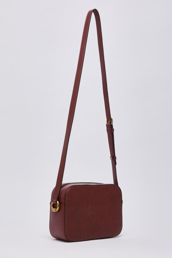 Mala Tiracolo Manhattan M Monograma em Relevo Liu Jo Bordeaux AF6211-E1139-91724 - imagem 2