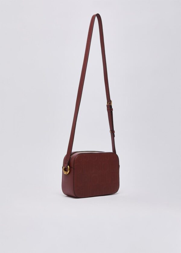 Mala Tiracolo Manhattan M Monograma em Relevo Liu Jo Bordeaux AF6211-E1139-91724 - imagem 3