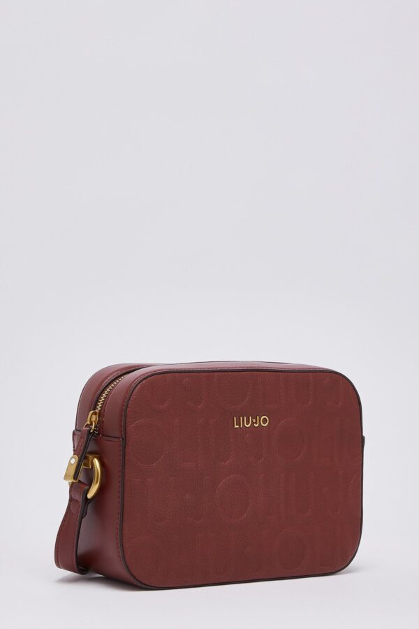 Mala Tiracolo Manhattan M Monograma em Relevo Liu Jo Bordeaux AF6211-E1139-91724 - imagem 4