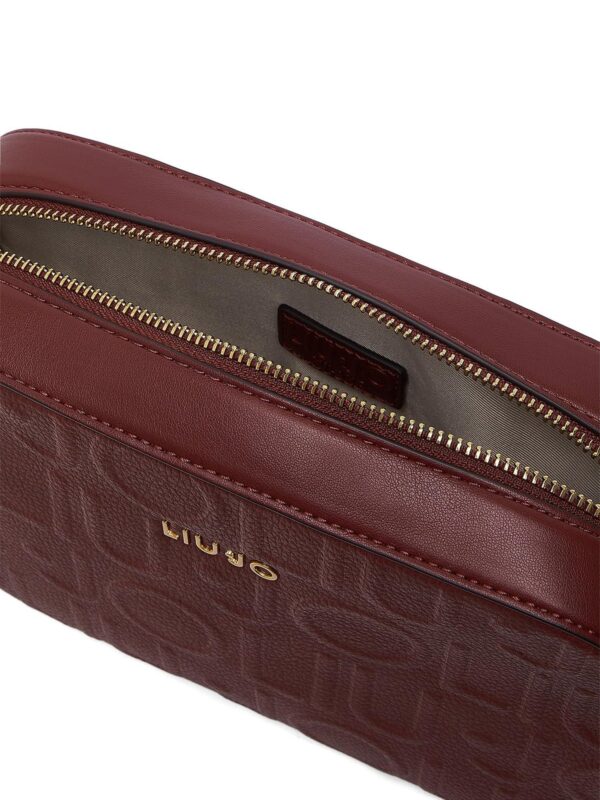 Mala Tiracolo Manhattan M Monograma em Relevo Liu Jo Bordeaux AF6211-E1139-91724 - imagem 5