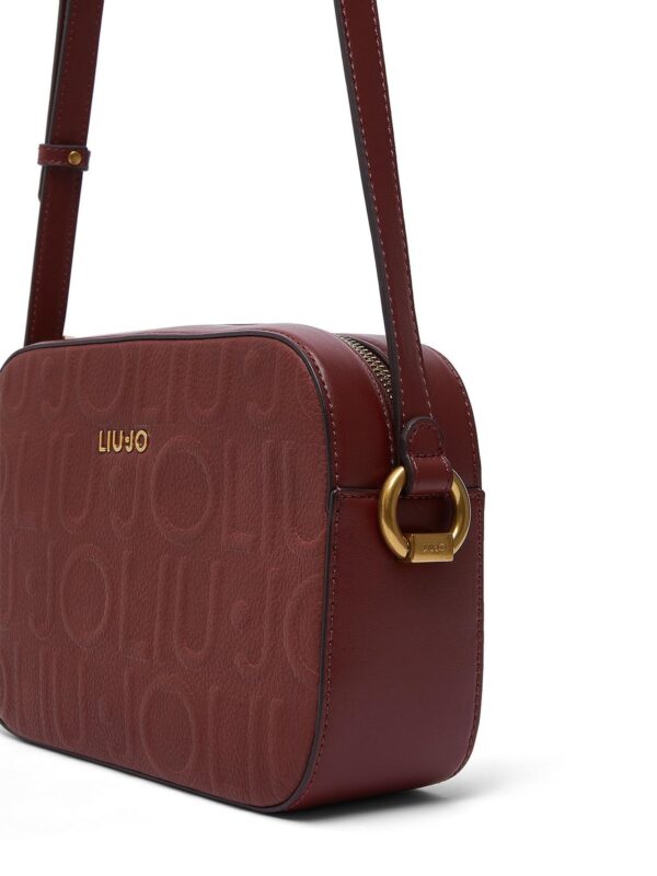 Mala Tiracolo Manhattan M Monograma em Relevo Liu Jo Bordeaux AF6211-E1139-91724 - imagem 6