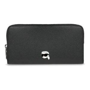 Carteira Ikon Pebble Karl Lagerfeld Preta B4W32028-999