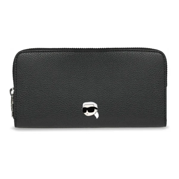 Carteira Ikon Pebble Karl Lagerfeld Preta B4W32028-999