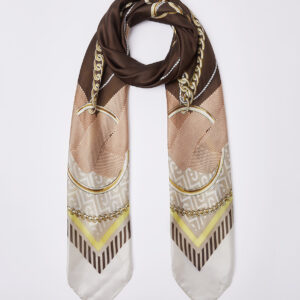 Scarf with ribbons