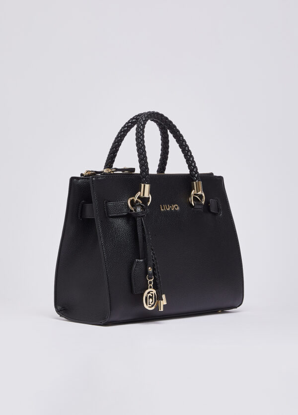 Bolsa pequena tipo pasta com pingentes