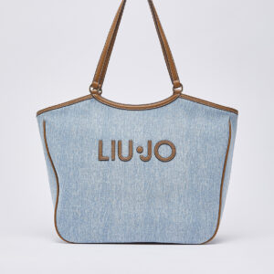 Bolsa grande de tecido jeans LIU JO