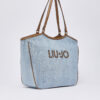 Bolsa grande de tecido jeans LIU JO