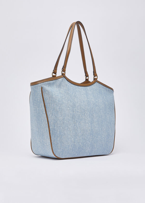 Bolsa grande de tecido jeans LIU JO