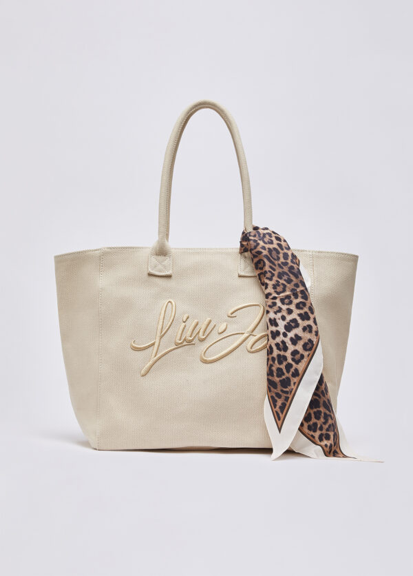 Bolsa grande com lenço