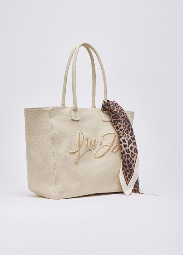 Bolsa grande com lenço