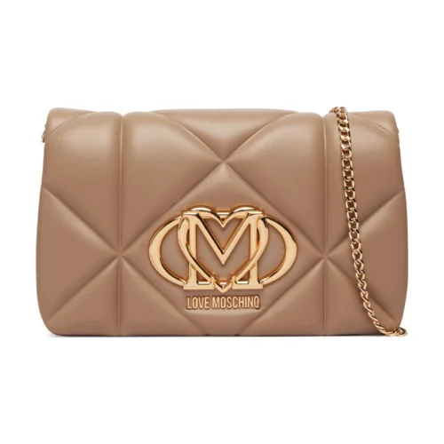 JC4043PP0PLC0105-01 Mala Clutch Love Moschino Areia JC4043PP0PLC0105