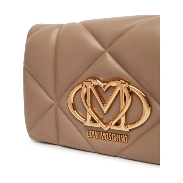 Mala Clutch Love Moschino Areia JC4043PP0PLC0105