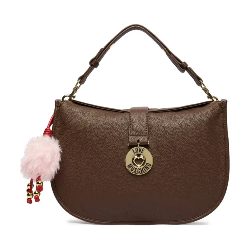 JC4234PP0PKI0313-01 Mala Hobo Love Moschino Chocolate JC4234PP0PKI0313