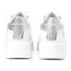 Sapatilhas Anakapri Signature Karl Lagerfeld Branco e Prateado KL63516S-01S