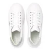 Sapatilhas Anakapri Signature Karl Lagerfeld Branco e Prateado KL63516S-01S