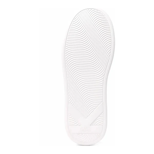 Sapatilhas Anakapri Signature Karl Lagerfeld Branco e Prateado KL63516S-01S