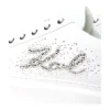 Sapatilhas Anakapri Signature Karl Lagerfeld Branco e Prateado KL63516S-01S