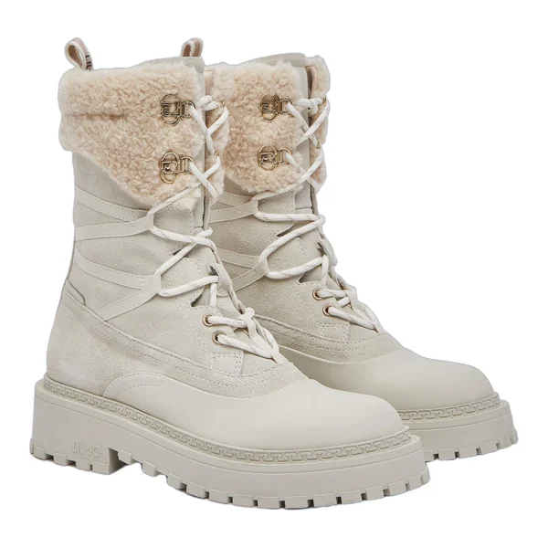 Botas Militares Rumi Liu Jo Branco Leite SF6113-PX940-S1400
