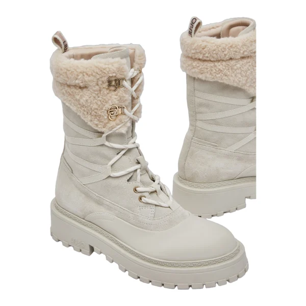 Botas Militares Rumi Liu Jo Branco Leite SF6113-PX940-S1400